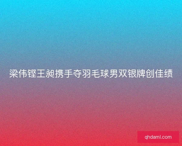 梁伟铿王昶携手夺羽毛球男双银牌创佳绩